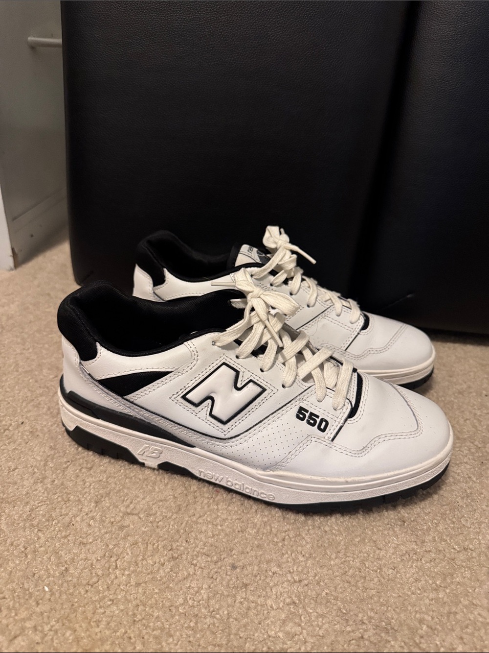 New Balance 550 Men’s White & Black Low-Top Sneakers